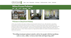 Desktop Screenshot of cherylscottpodiatry.co.uk