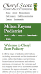 Mobile Screenshot of cherylscottpodiatry.co.uk